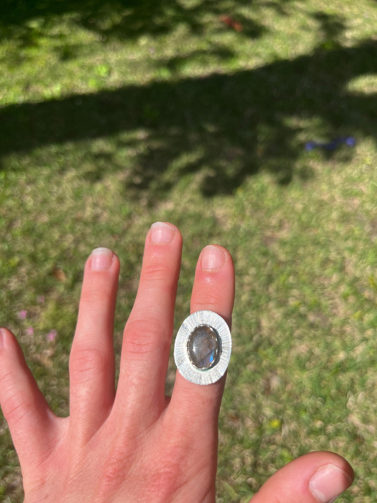 Beaming Blue Ring