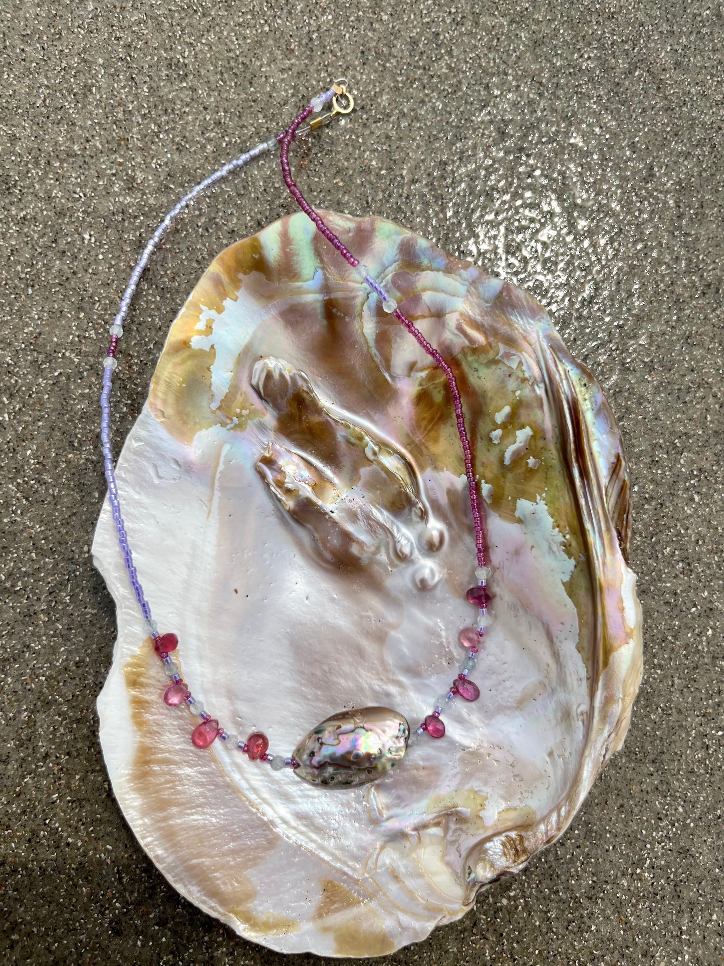 Iridescent Abalone Necklace